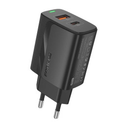 Сетевое зарядное устройство Foneng EU66 A+C 2 (PD20W) чёрное