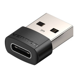 Adapteris USB 2.0 vīrs un USB-C Female Vention CDWB0 melns