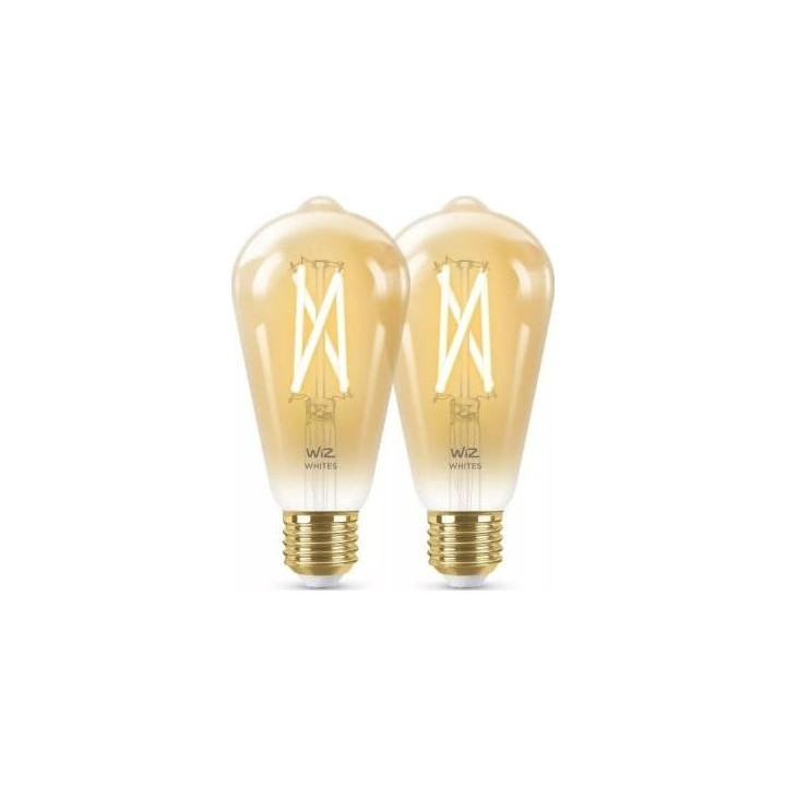 WiZ,ST64 Edison,7W,2000-5000,ST64,E27,2kpl valonlähde