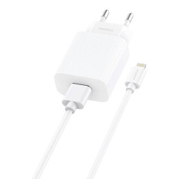 Lādētājs Foneng EU28 12W 2.4A + USB-A līdz Lightning kabelim