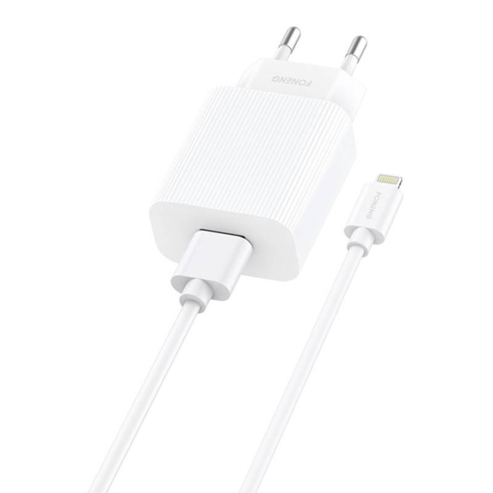 Зарядное устройство Foneng EU28 12Вт 2,4А + кабель USB-A на Lightning
