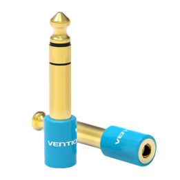 Adapteri helipistikupesa 3,5 mm isane kuni 6,5 mm pesa emane Vention VAB-S01-L sinine