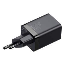 Baseus Super Si Pro kiirlaadija USB + USB-C 30W (must)