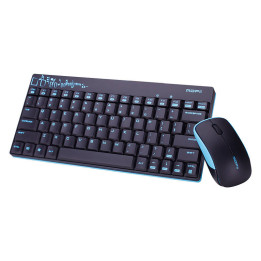 MOFII bezvadu tastatūra + pele X210 2.4G (zils/melns)