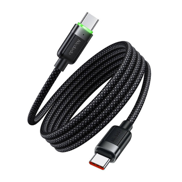 Mcdodo CCA-2000 USB-C–USB-C kabelis, 60 W, paštinums, 1,2 m
