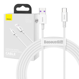 Baseus Superior Series USB do USB-C, 66W, 2m (biały)