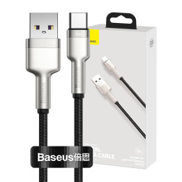 USB kabelis USB-C Baseus Cafule, 66 W, 0,25 m (melns)