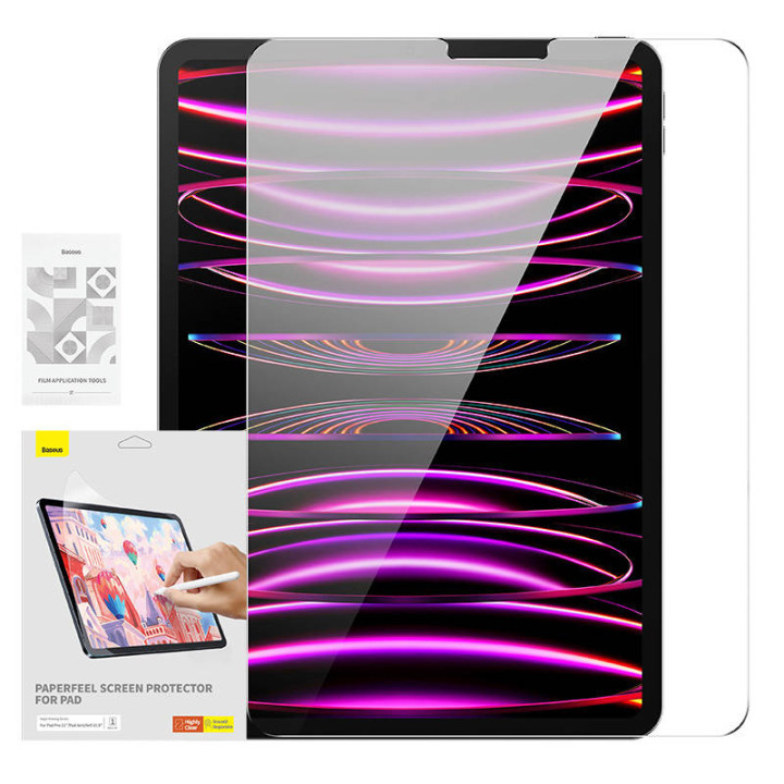 Baseus Paperfeel plēve Pad Pro (2018/2020/2021/2022) 11 collu /Pad Air4/Air5 10,9 collu, caurspīdīga