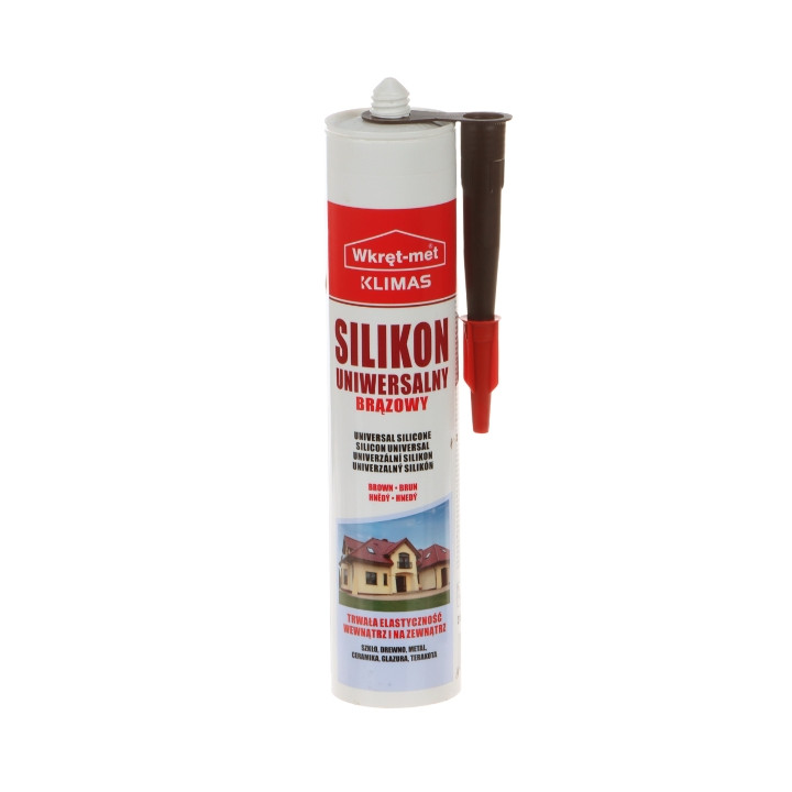 UNIVERSAALNE SILICONE SUN-310-BR KASSETT 310 ml BROWN WKRĘT-MET KLIMAS