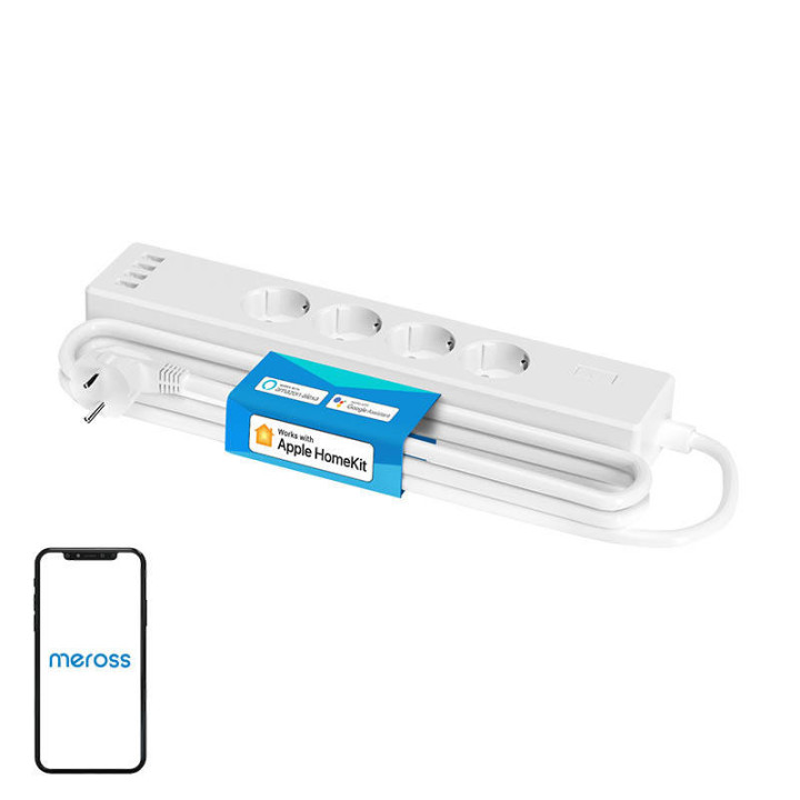 Smart WiFi Smart Power Strip Meross MSS425FHK (ES) (HomeKit)