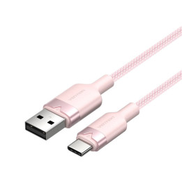 Кабель USB 2.0 A — USB-C 3A Vention CTNPF 1M (розовый)