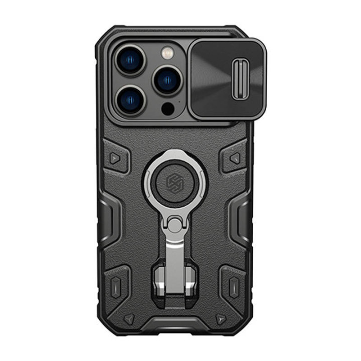Dėklas Nillkin CamShield Armor Pro, skirtas iPhone 14 Pro (juodas)