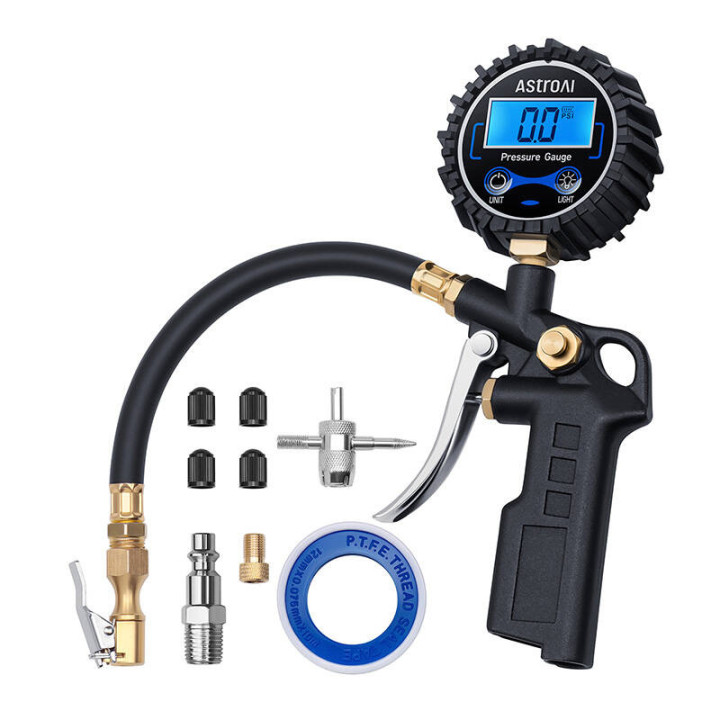 AstroAI GL-1402A 250PSI digitālais manometra mērītājs