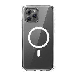Чехол для телефона Baseus Magnetic Crystal Clear для iPhone 11 Pro Max (прозрачный) с защитной пленкой из закаленного стекла и н