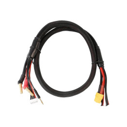 Gens Ace 2S/4S latauskaapeli: 4mm & 5mm Bullet XT60-liittimellä