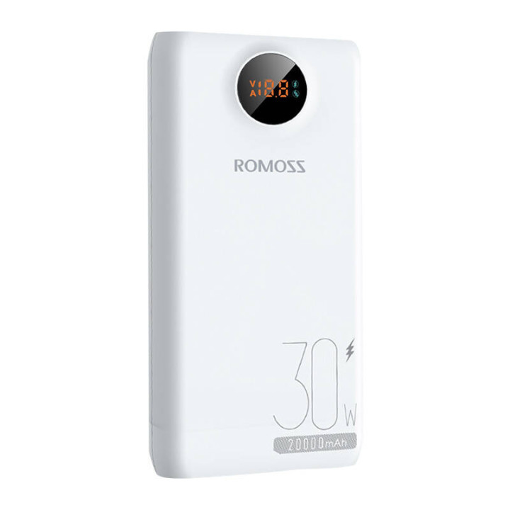 Powerbank Romoss SW20S Pro 20000mAh, 30W (balta)