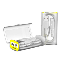 USB-USB-C-kaapeli VFAN X06, 3A, 1m (valkoinen)