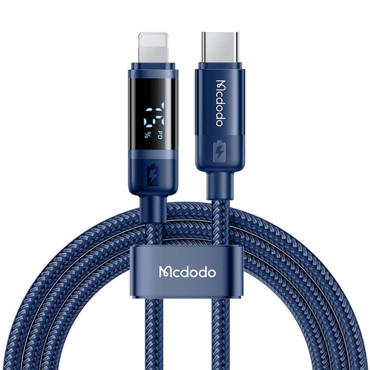 Mcdodo CA-5211 Кабель USB-C — Lightning, 36 Вт, 1,2 м (синий)