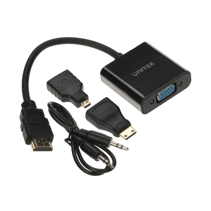 Unitek 3-in-1 HDMI czarny