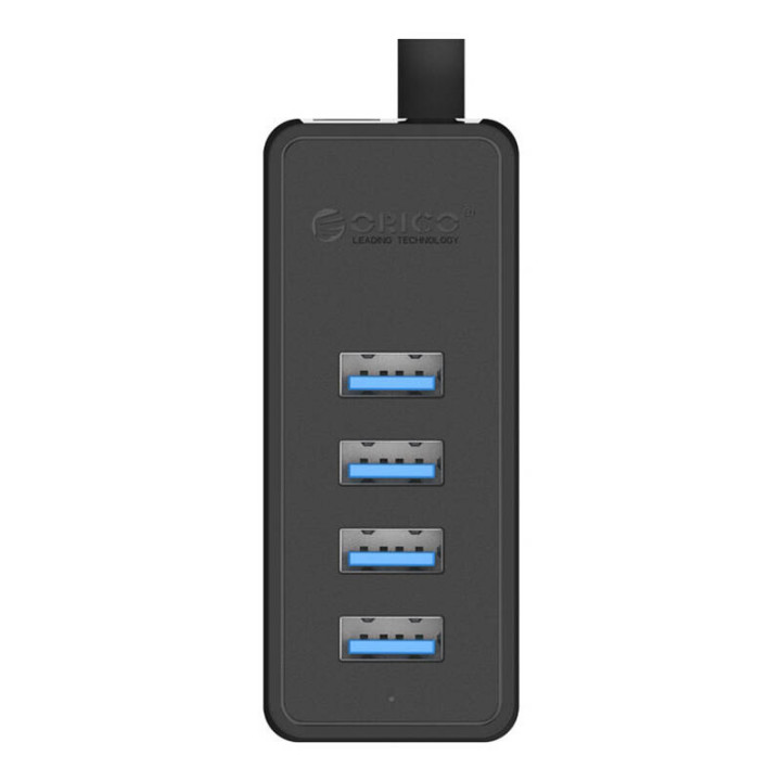 Orico W5P-100 USB į 4x USB 3.0 šakotuvo adapteris (juodas)
