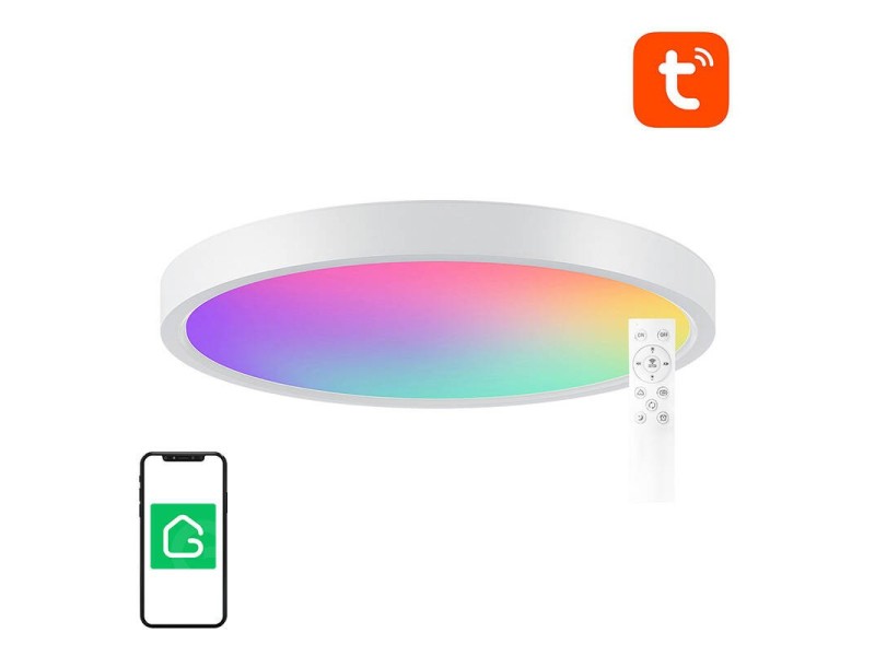 Smart griestu lampa 30cm WiFi/Bluetooth 16M RGBCW Gosund LB12 1920lm Tuya + tālvadības pults.