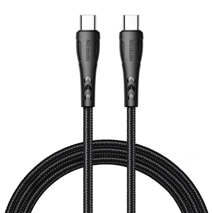 USB-C–USB-C kabelis Mcdodo CA-7641, PD 60 W, 1,2 m (melns)