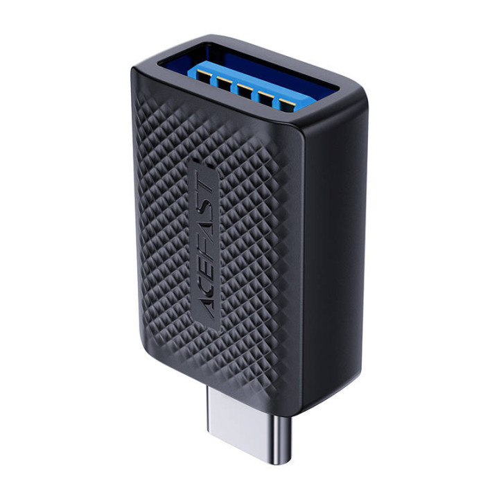 USB-A või USB-C adapter, Acefast, J1, (must)