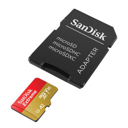 Atminties kortelė SANDISK EXTREME microSDXC 512 GB 190/130 MB/s UHS-I U3 (SDSQXAV-512G-GN6MA)