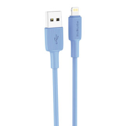 Foneng X100 USB-A līdz Lightning kabelis 2,4 A, 1,2 m (zils)