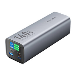 Powerbank Vention LED-näyttö 27000mAh 140W FHVH0 (harmaa)