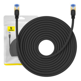 Pintas tinklo kabelis Cat.7 Baseus Ethernet RJ45, 10Gbps, 20m (juodas)
