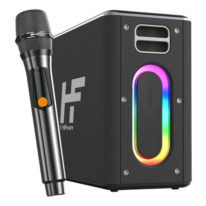 Skaļrunis HiFuture Music Box Bluetooth + 2 mikrofoni (melni)