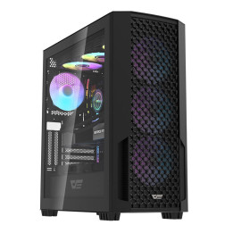 Компьютерный корпус Darkflash DF2100 + 4 вентилятора ARGB (черный)