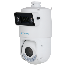 X-SECURITY XS-IPSD6325TA-4P-DL-TANDEM 4MP PTZ ātrgaitas kupola IP kamera ar 25x optisko tālummaiņu, 100m IR, IP66, PoE un Wi-Fi