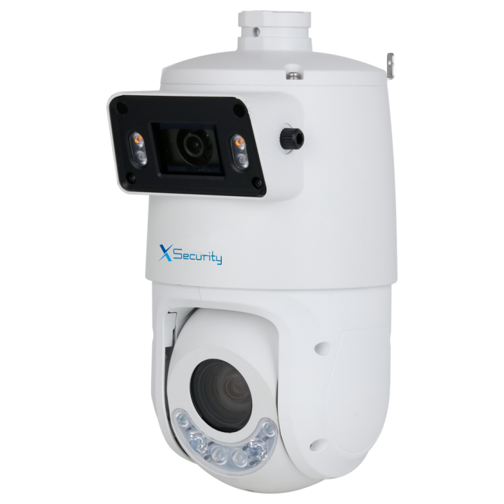 X-SECURITY XS-IPSD6325TA-4P-DL-TANDEM 4MP PTZ ātrgaitas kupola IP kamera ar 25x optisko tālummaiņu, 100m IR, IP66, PoE un Wi-Fi