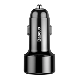„Baseus Magic“ automobilinis įkroviklis USB + USB-C QC 4.0 PD 45W (juodas)