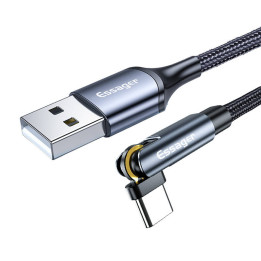 USB-A 3in1-kaapeli, Essager, EXCCXT-WX0G, USB-C/Lightning/Micro, 15W, 1m (harmaa)