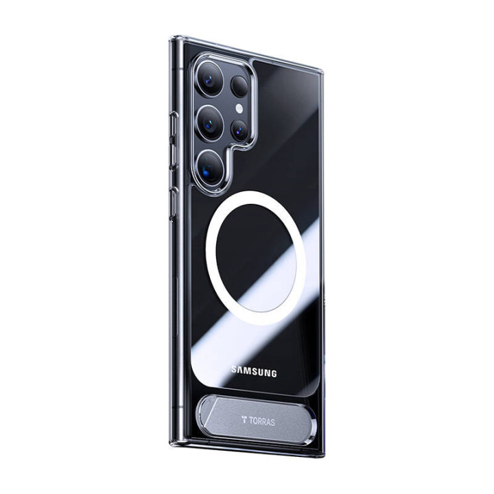Чехол-подставка Torras UPRO Pstand для Samsung S24 Ultra (прозрачный)