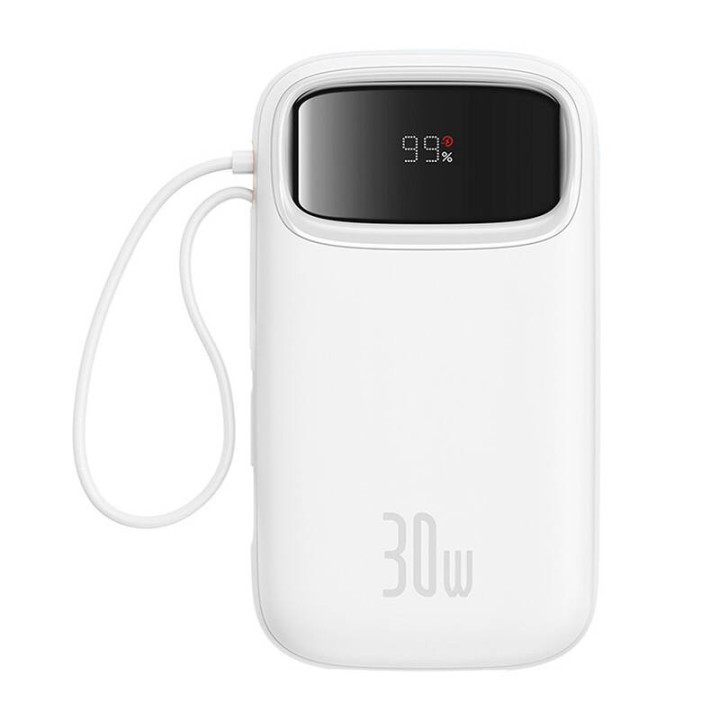 Powerbank Baseus QPow 2 20000mAh 30W 2xUSB-C (balts)