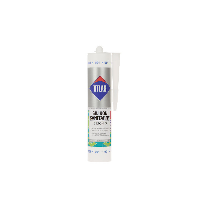 SANITARINIS SILIKONAS SIL-S280-W/ATLAS SILTON S KASETĖ 280 ml BALTAS