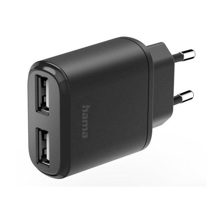 Hama sieninis įkroviklis 2x USB 12W