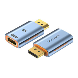 HDMI-sovitin naaras DisplayPort-uros Vention HFMH0 8K 60HZ (sininen)