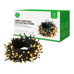 WOOX R95151 Išmaniųjų LED kalėdinių lempučių rinkinys 200vnt/20m, WiFi, BT, IP44
