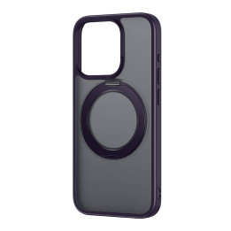 Telefono dėklas Baseus SkyRing Magnetic su stovu iP 14 Pro Max + grūdintas stiklas ir valymo rinkinys (violetinė)