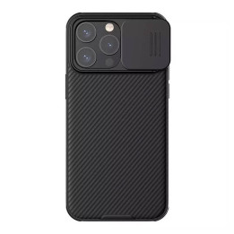 Nillkin CamShield Pro dėklas, skirtas iPhone 15 Pro (juodas)