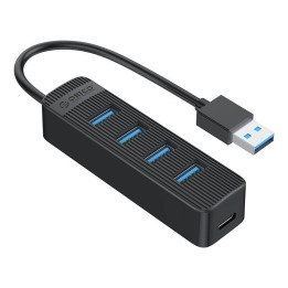 Orico TWU3 USB - 4x USB 3.0 -keskitinsovitin (musta)