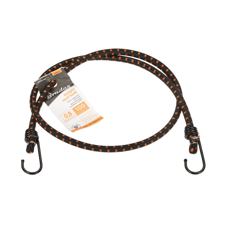 РЕЗИНКА С МЕТАЛЛИЧЕСКИМ КРЮЧКОМ BCH1-08100BC-E 100 см BRADAS