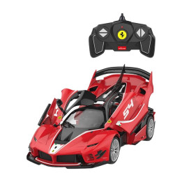 RASTAR Ferrari 1:18 FXXK ar tālvadību vadāma RC automašīna pašmontāžai (sarkana)