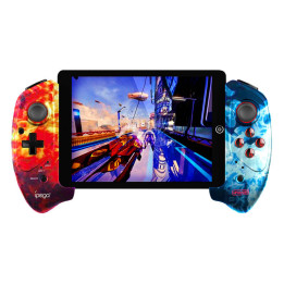 iPega PG-9083B bezvadu kontrolieris / GamePad ar tālruņa turētāju (liesma)