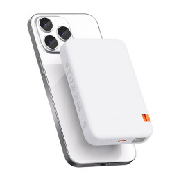 Mcdodo MC-5100 Magnetic Power Bank ar statīvu 10000mAh, 20W (balts)